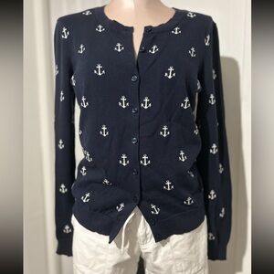 Tommy Hilfiger Anchor design button down Cardigan size M